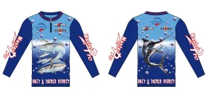 Long Sleeve Tournament Shirt S-XXL Fishing Tackle