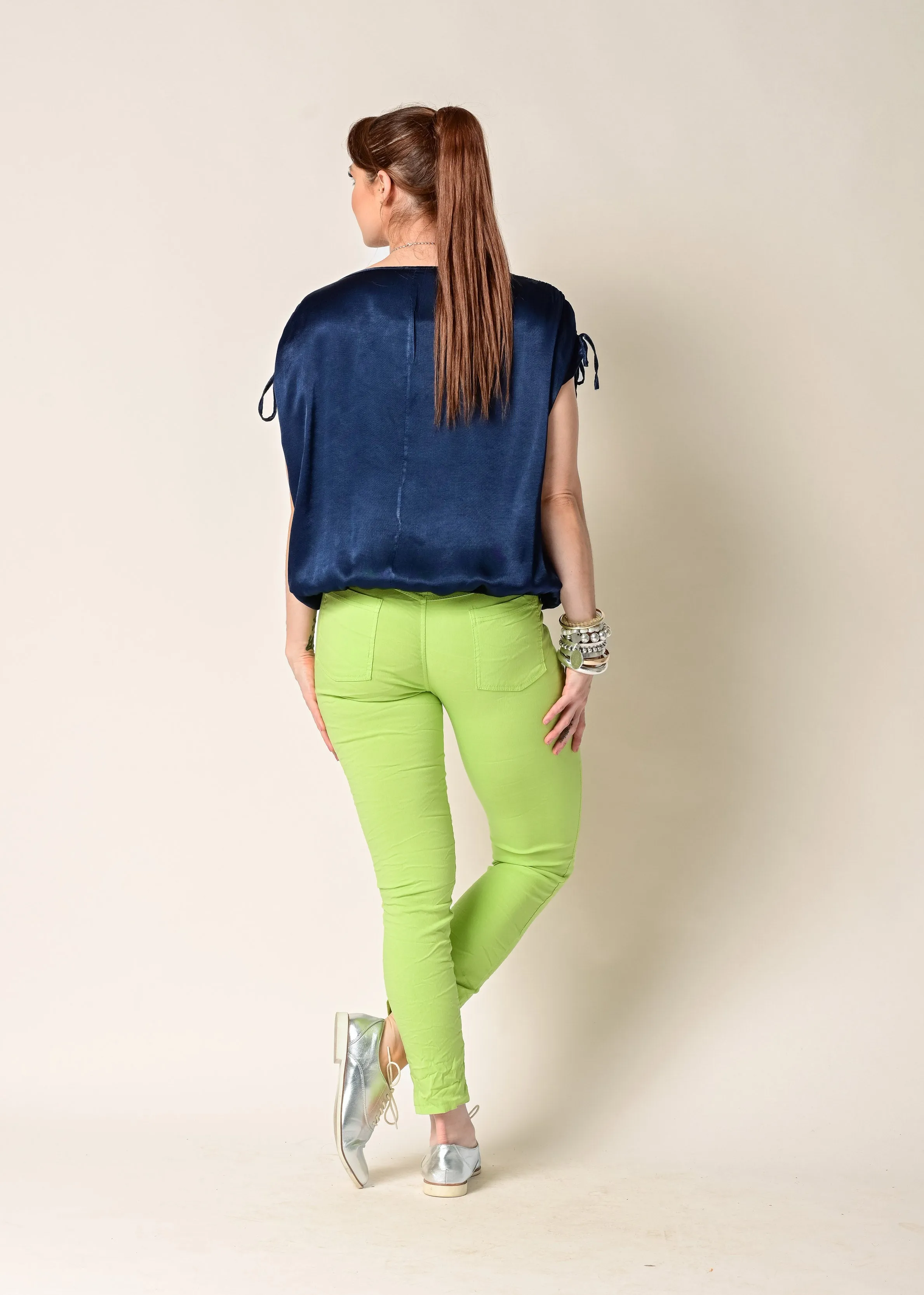 Lorali Pants in Lime Splice