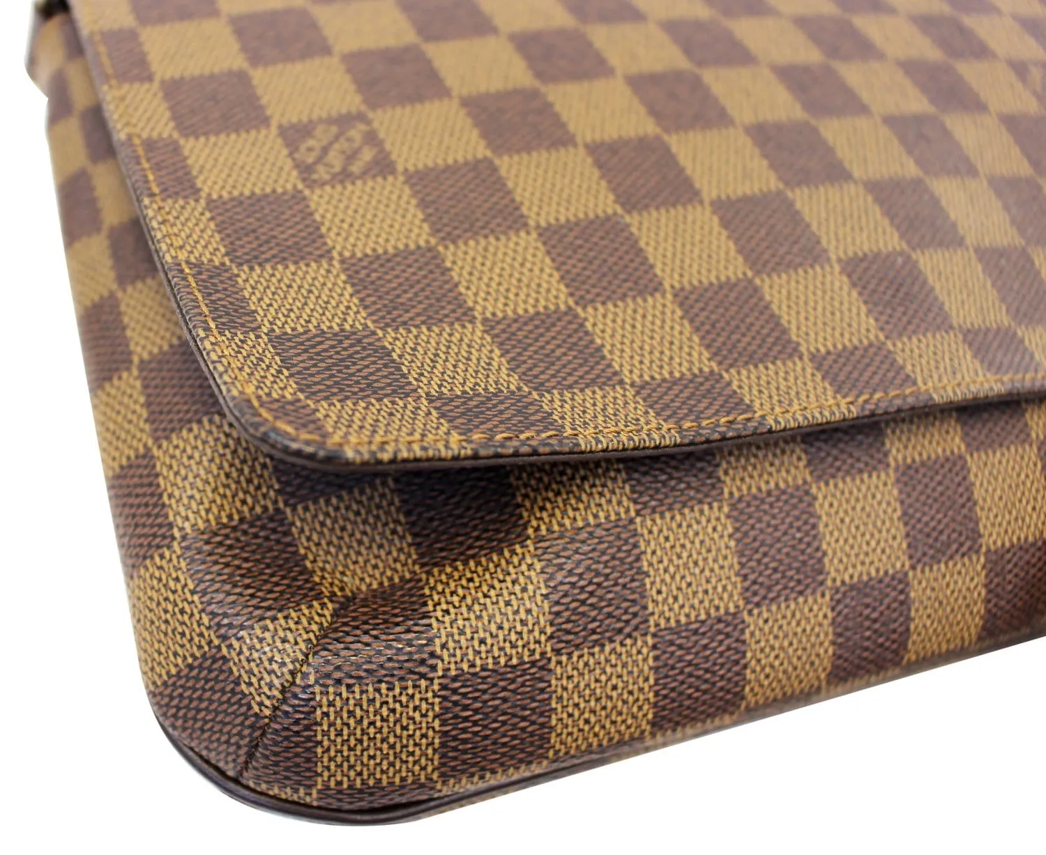 LOUIS VUITTON Damier Ebene Musette Tango Brown Shoulder Bag