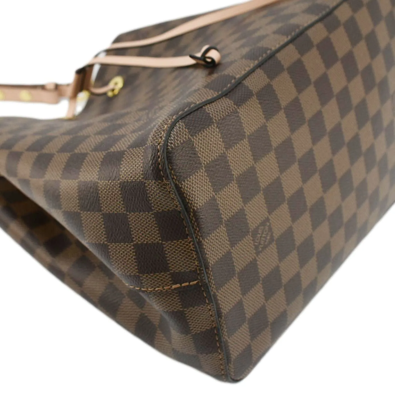 LOUIS VUITTON Neonoe MM Damier Ebene Shoulder Bag Brown