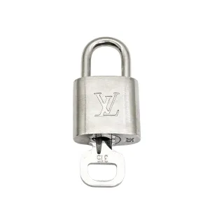 LOUIS VUITTON Vintage Silver Lock & Keys #315