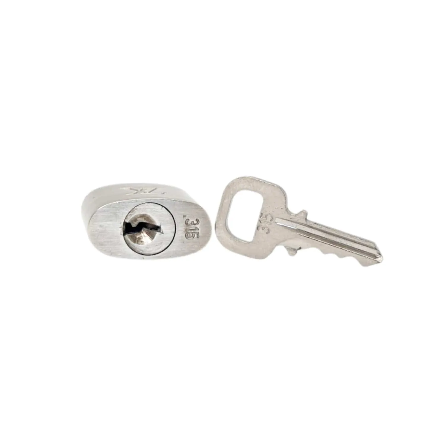 LOUIS VUITTON Vintage Silver Lock & Keys #315