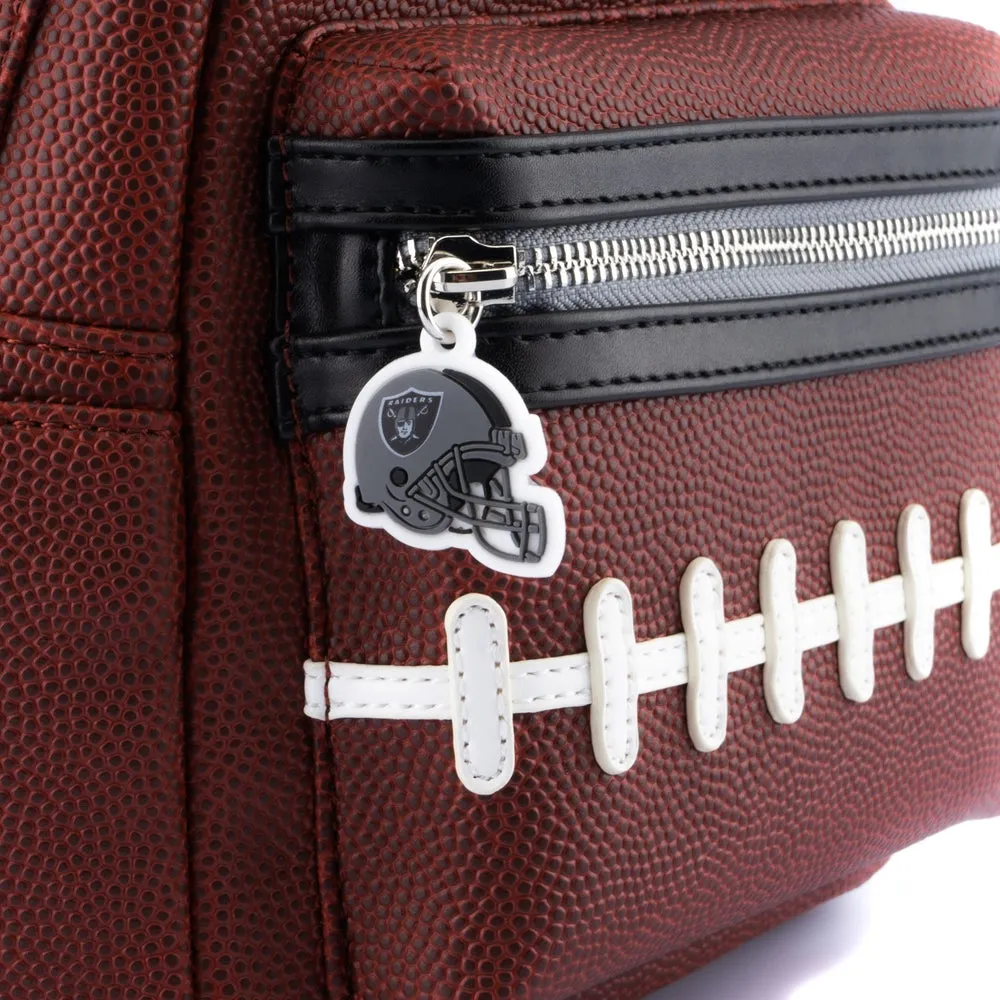 Loungefly NFL Las Vegas Raiders Pigskin Logo Mini Backpack