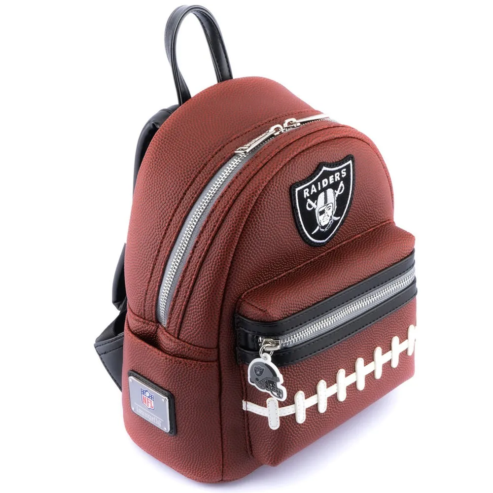 Loungefly NFL Las Vegas Raiders Pigskin Logo Mini Backpack