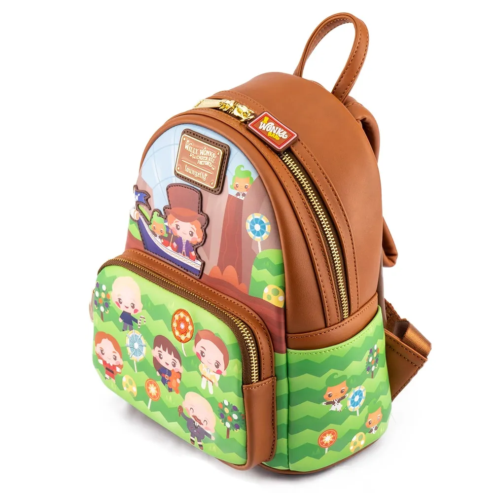 Loungefly Warner Bros Charlie and the Chocolate Factory 50TH Anniversary Mini Backpack