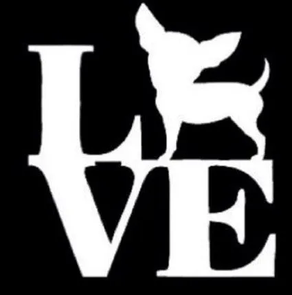 Love chihuahua sticker