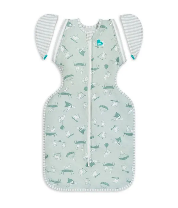 Love to Dream Swaddle UP Transition Bag Lite 0.2 TOG - Daredevil Bunny Olive
