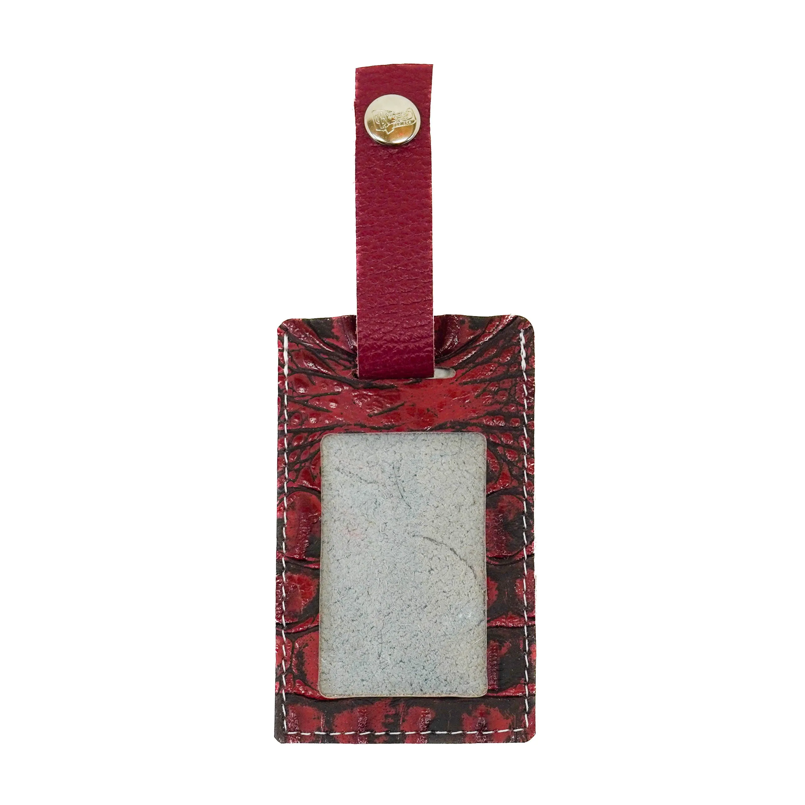 Luggage Tag - Dapple w/ Red Croc