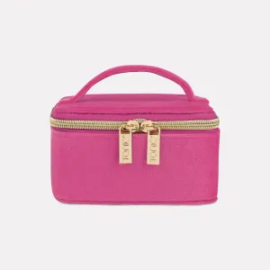 Luxe Velvet Jewelry Cube- Berry