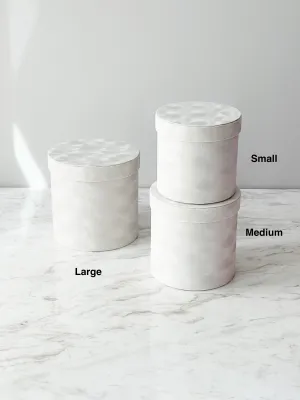 Luxury Velvet Cylinder Gift Box with Lid