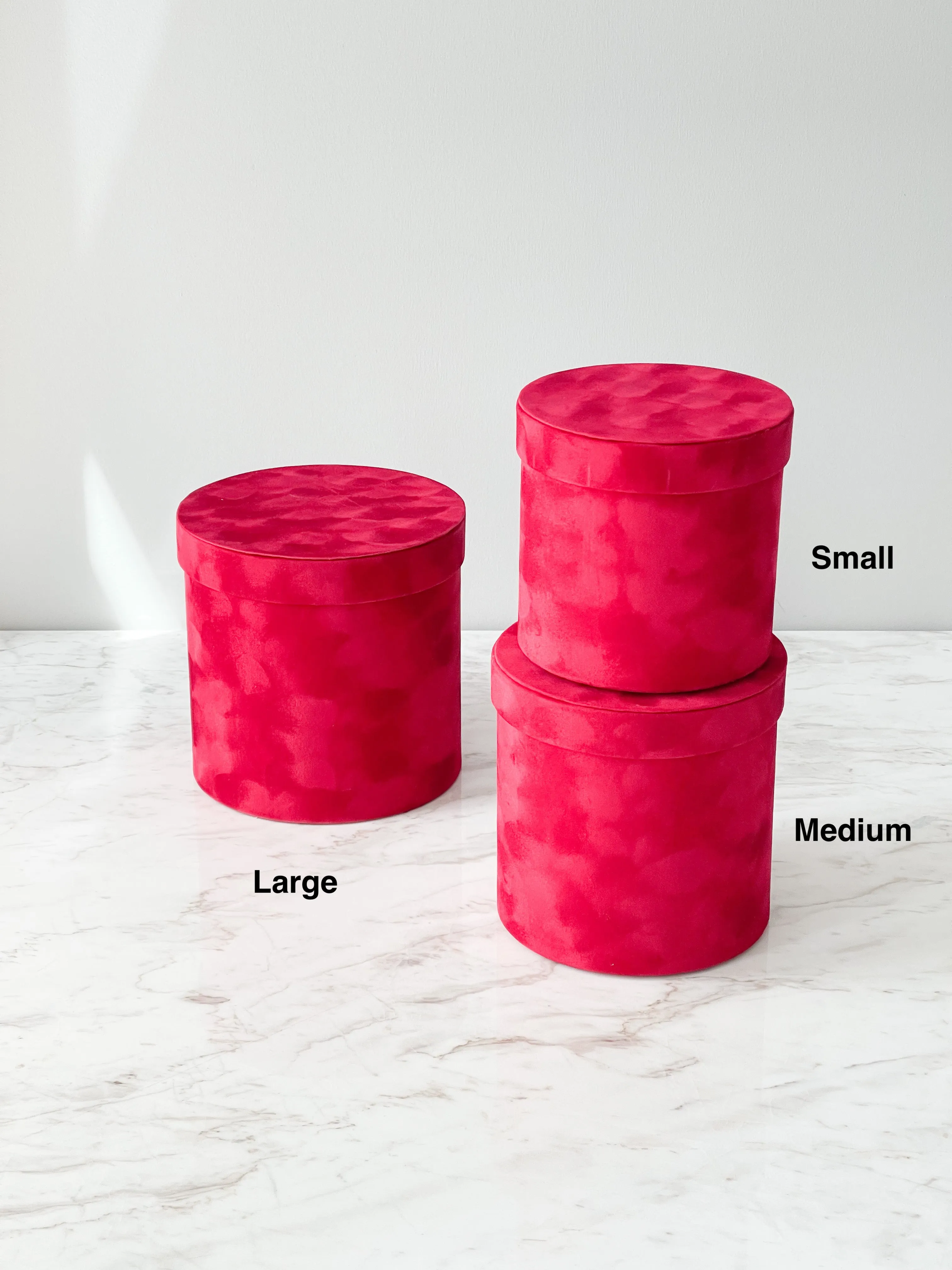 Luxury Velvet Cylinder Gift Box with Lid