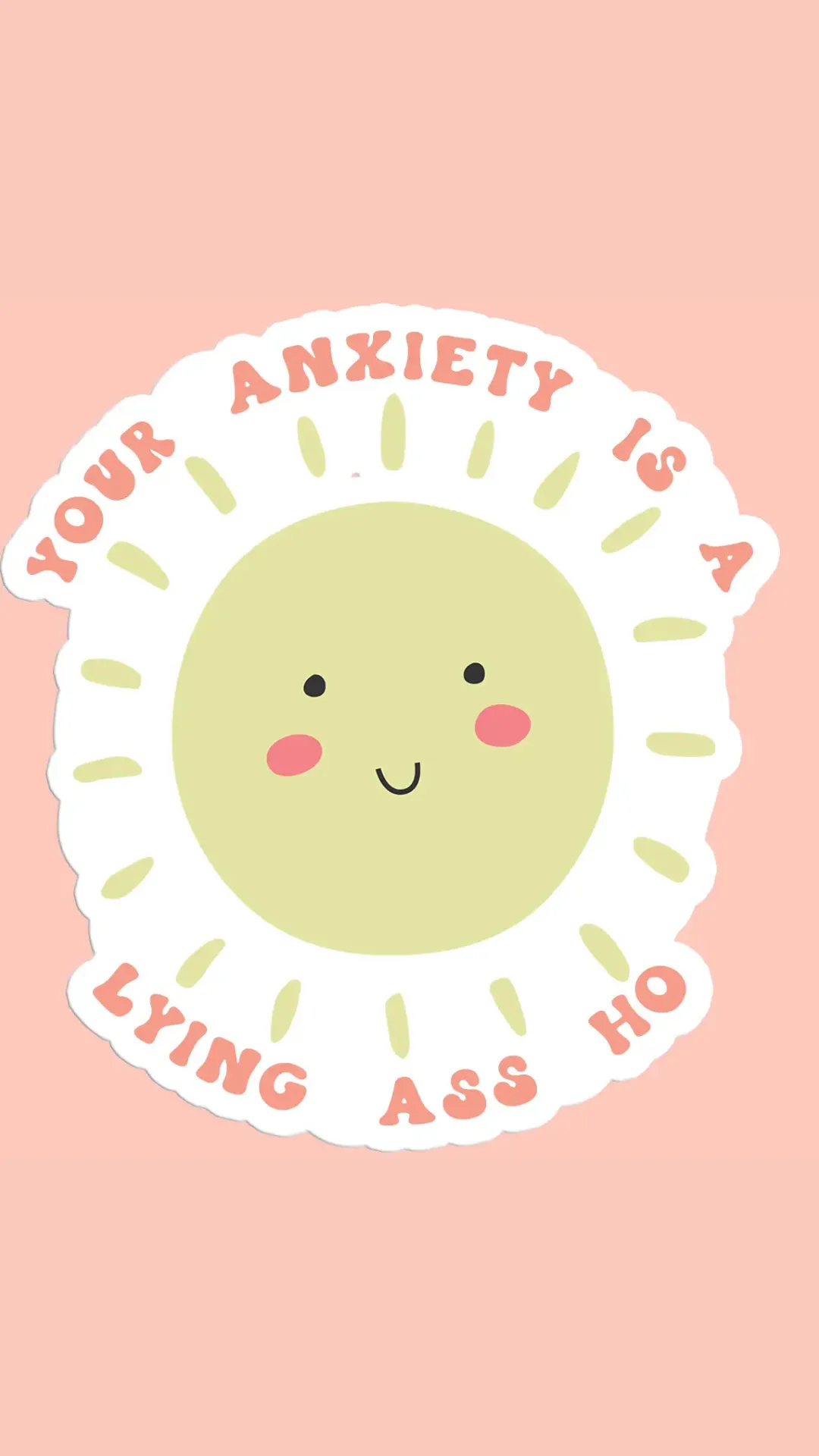 Lying Anxiety Vinyl Sticker