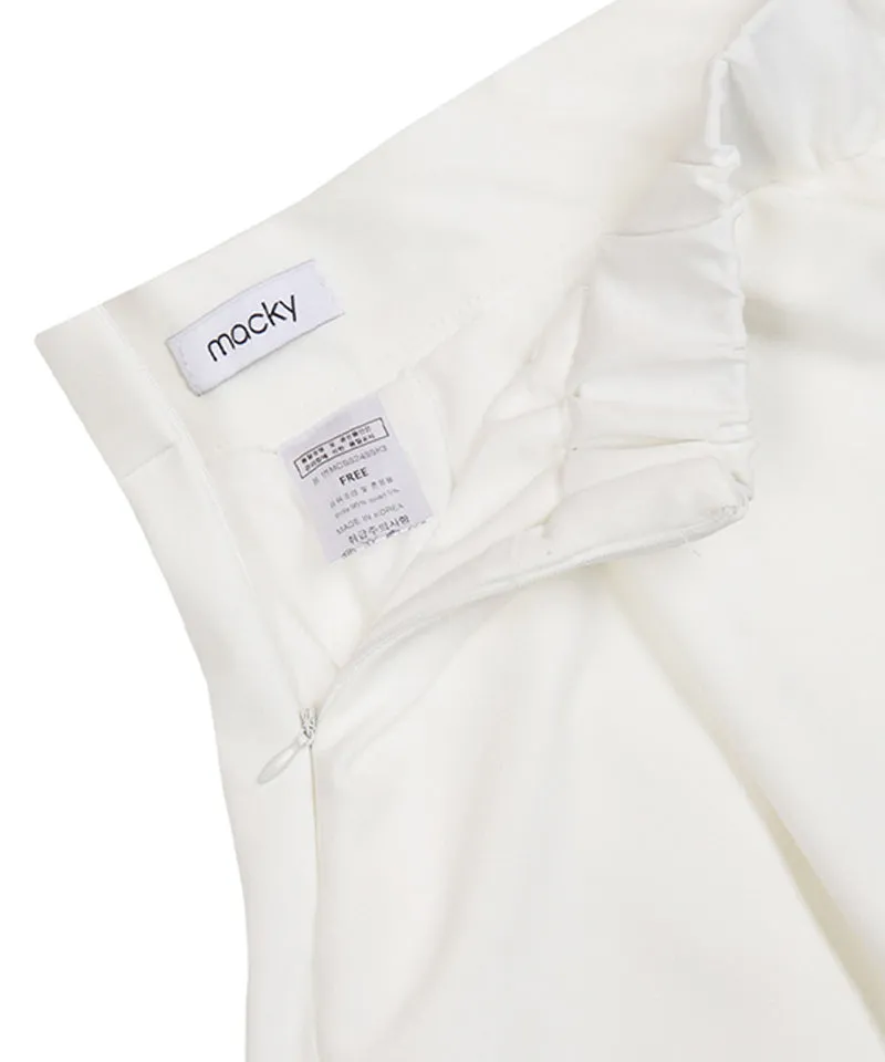 MACKY Golf: Mini Full-Line Skirt - White