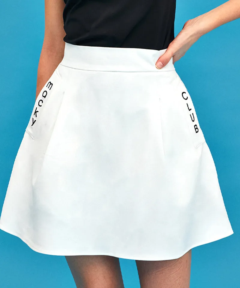 MACKY Golf: Mini Full-Line Skirt - White