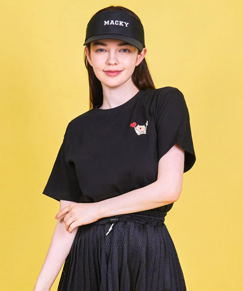 MACKY Golf: Wadada Bear Happy T-Shirt - Black