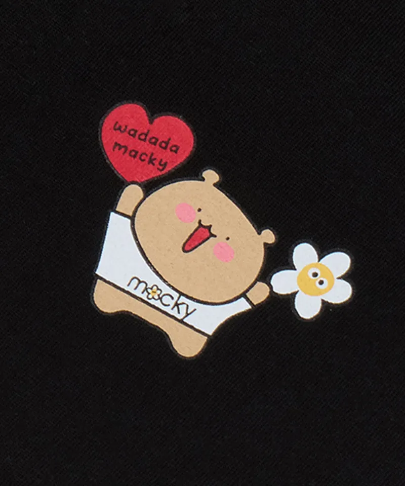 MACKY Golf: Wadada Bear Happy T-Shirt - Black