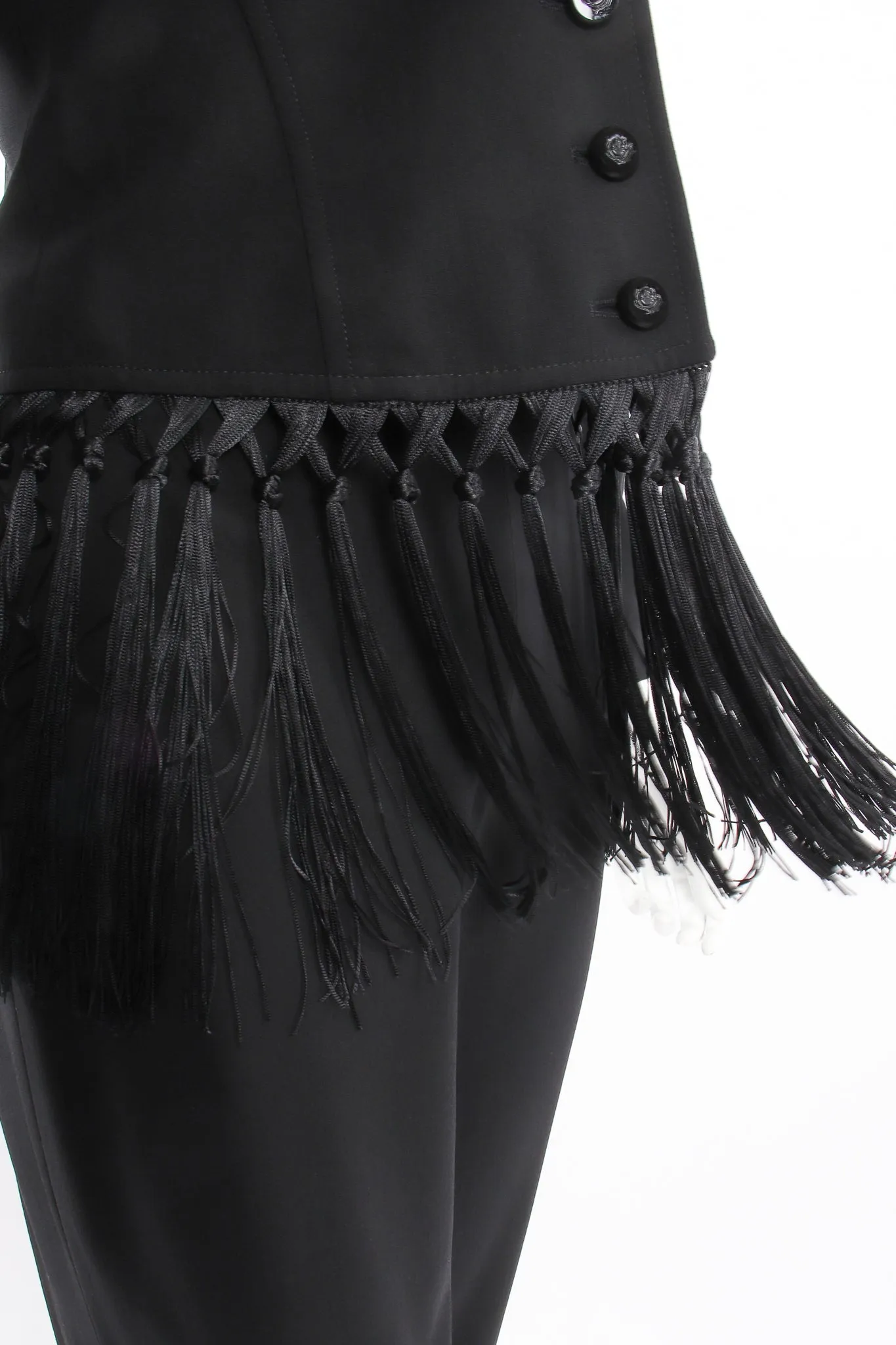 Macrame Fringe Jacket & Pant Suit