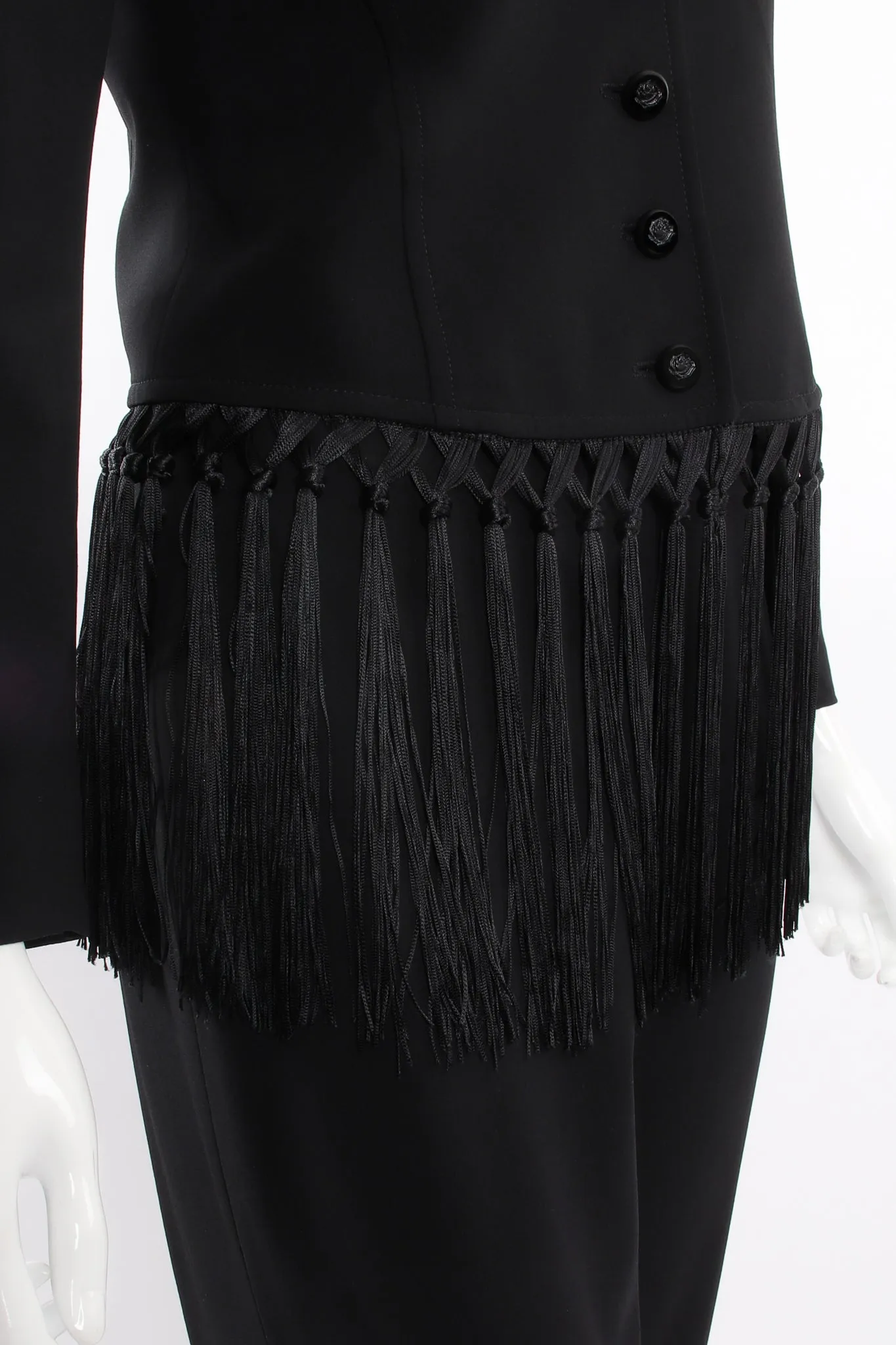 Macrame Fringe Jacket & Pant Suit
