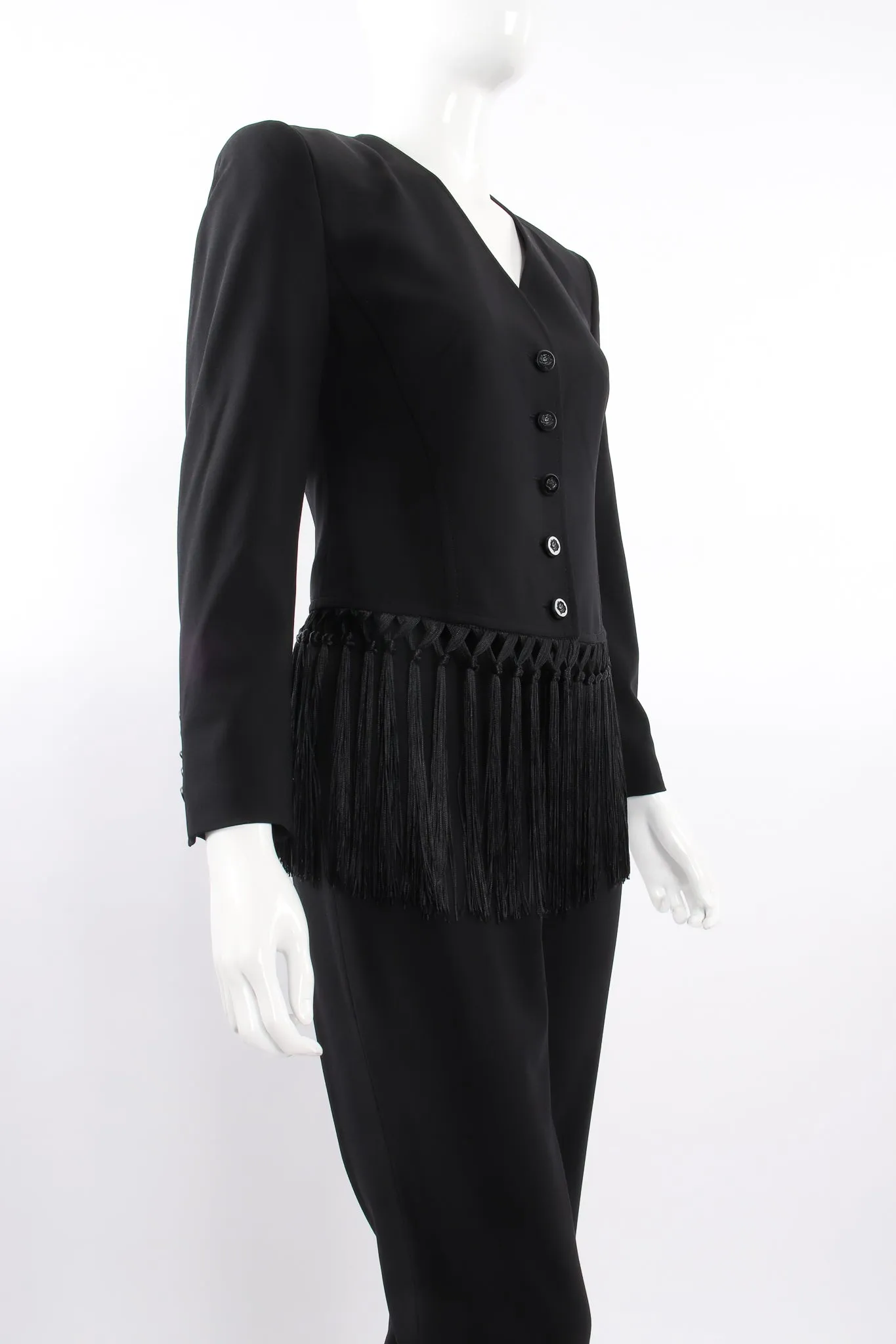 Macrame Fringe Jacket & Pant Suit