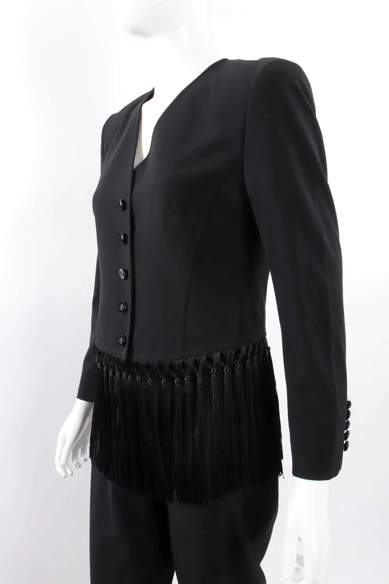 Macrame Fringe Jacket & Pant Suit