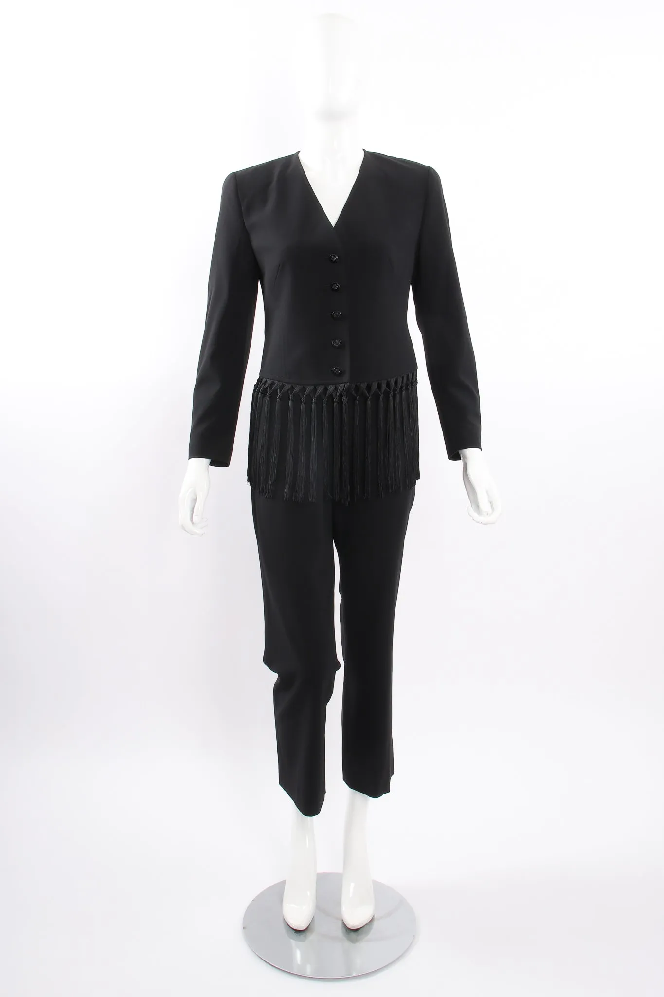 Macrame Fringe Jacket & Pant Suit