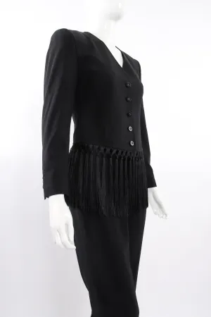 Macrame Fringe Jacket & Pant Suit