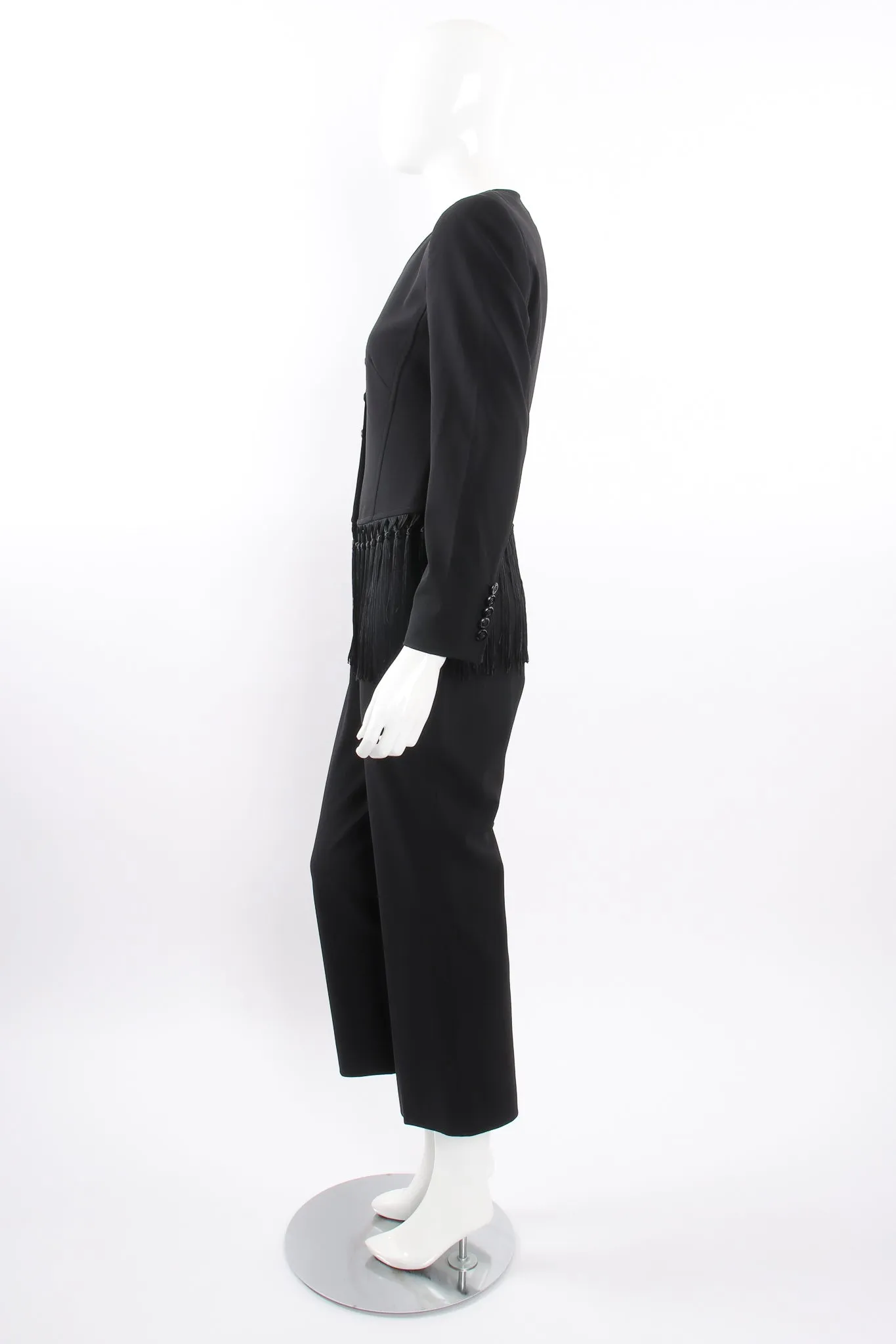 Macrame Fringe Jacket & Pant Suit