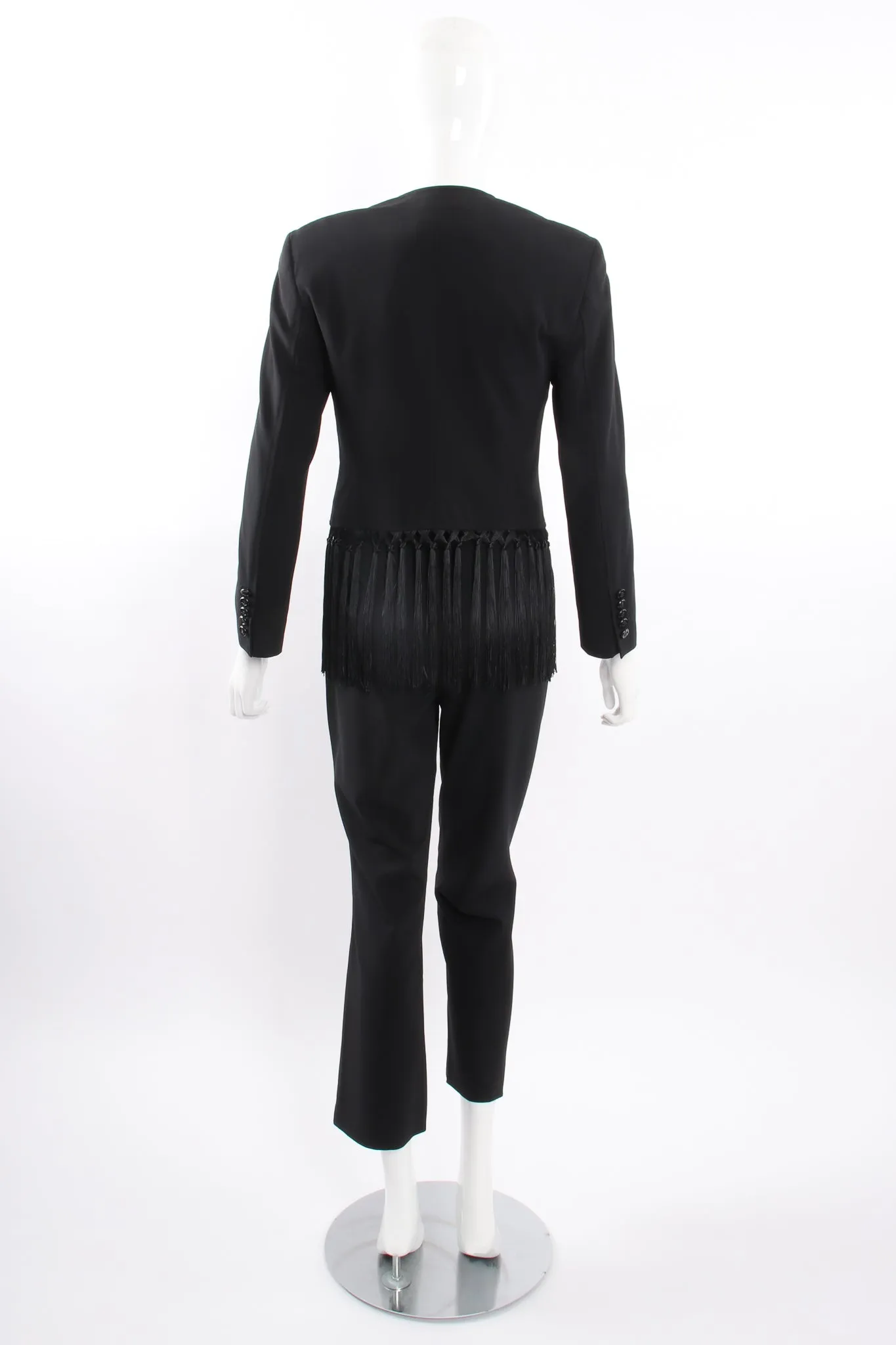 Macrame Fringe Jacket & Pant Suit