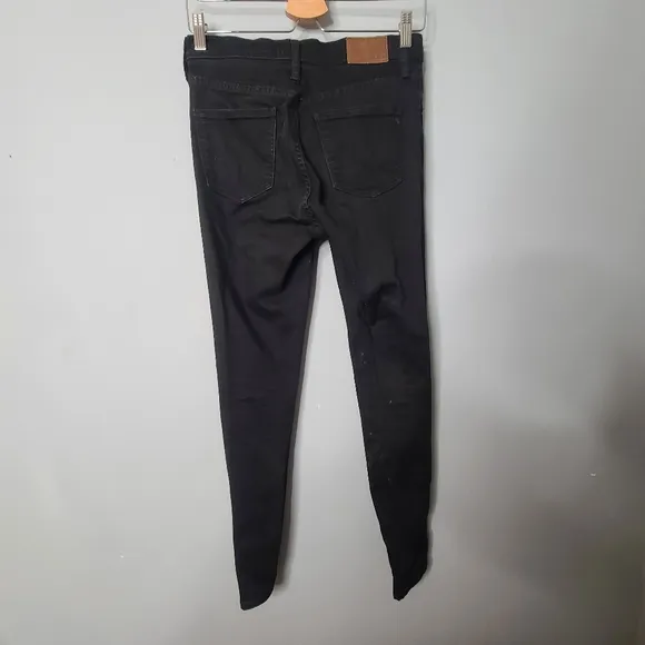 Madewell 9&quot; High Riser Skinny Skinny Black Jeans