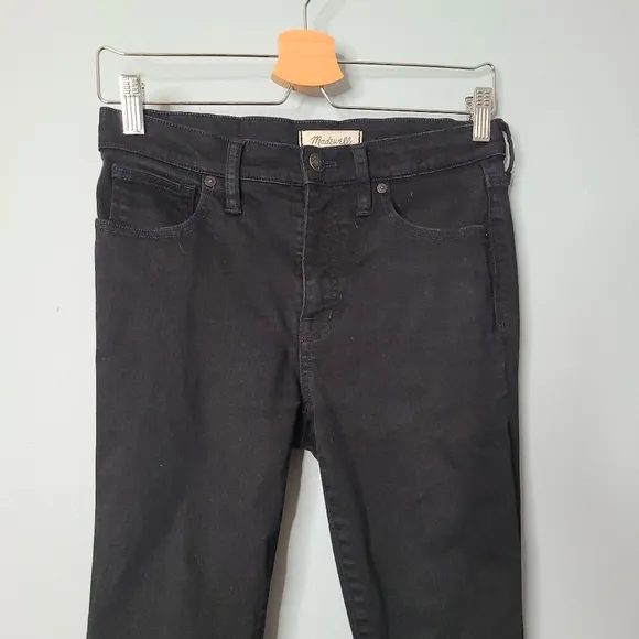 Madewell 9&quot; High Riser Skinny Skinny Black Jeans