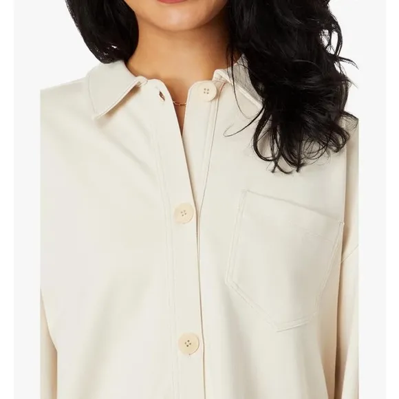 Madewell Ponte Hurricane Shirt-Jacket Small
