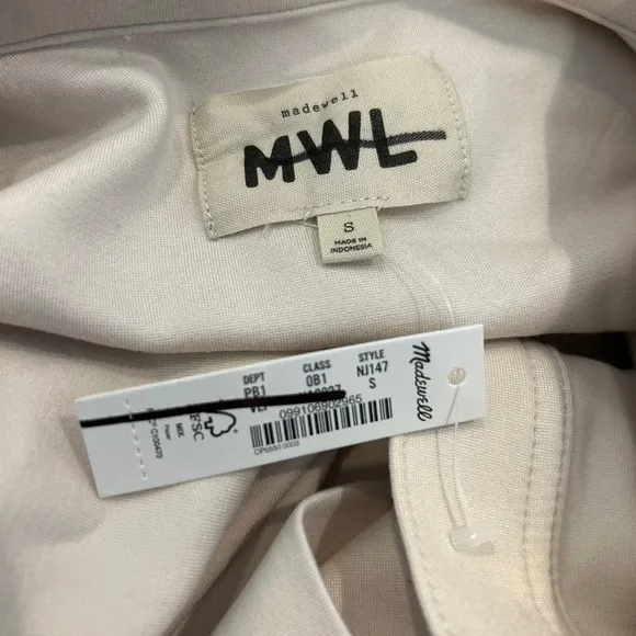 Madewell Ponte Hurricane Shirt-Jacket Small