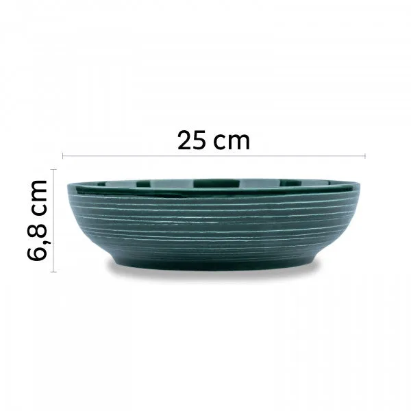 Magnetic Food Bowl 25cm FOREST GREEN By Silwy