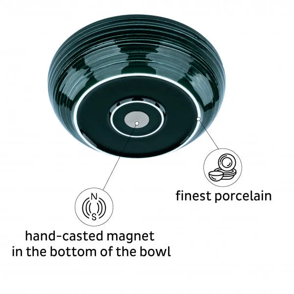 Magnetic Food Bowl 25cm FOREST GREEN By Silwy