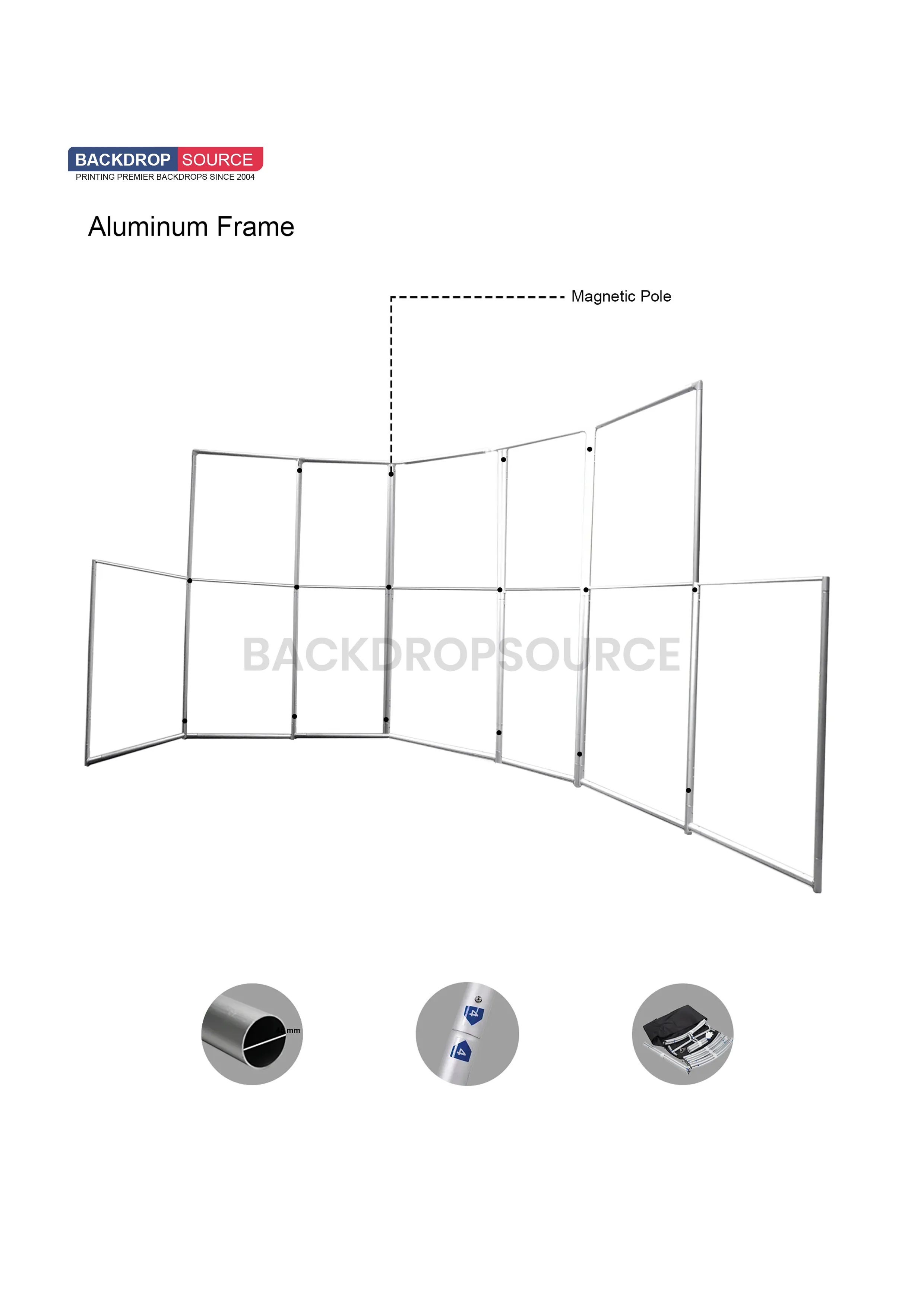 Magnetic Partition Displays - 7 Panel