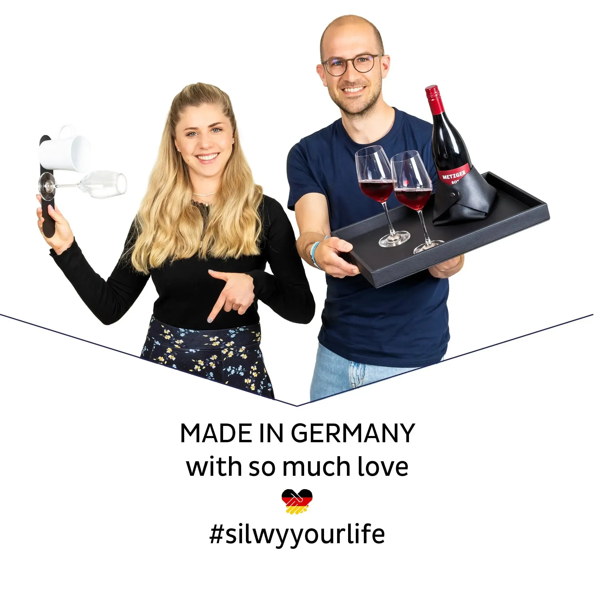 Magnetic TO GO Handle Cup BLACK by Silwy