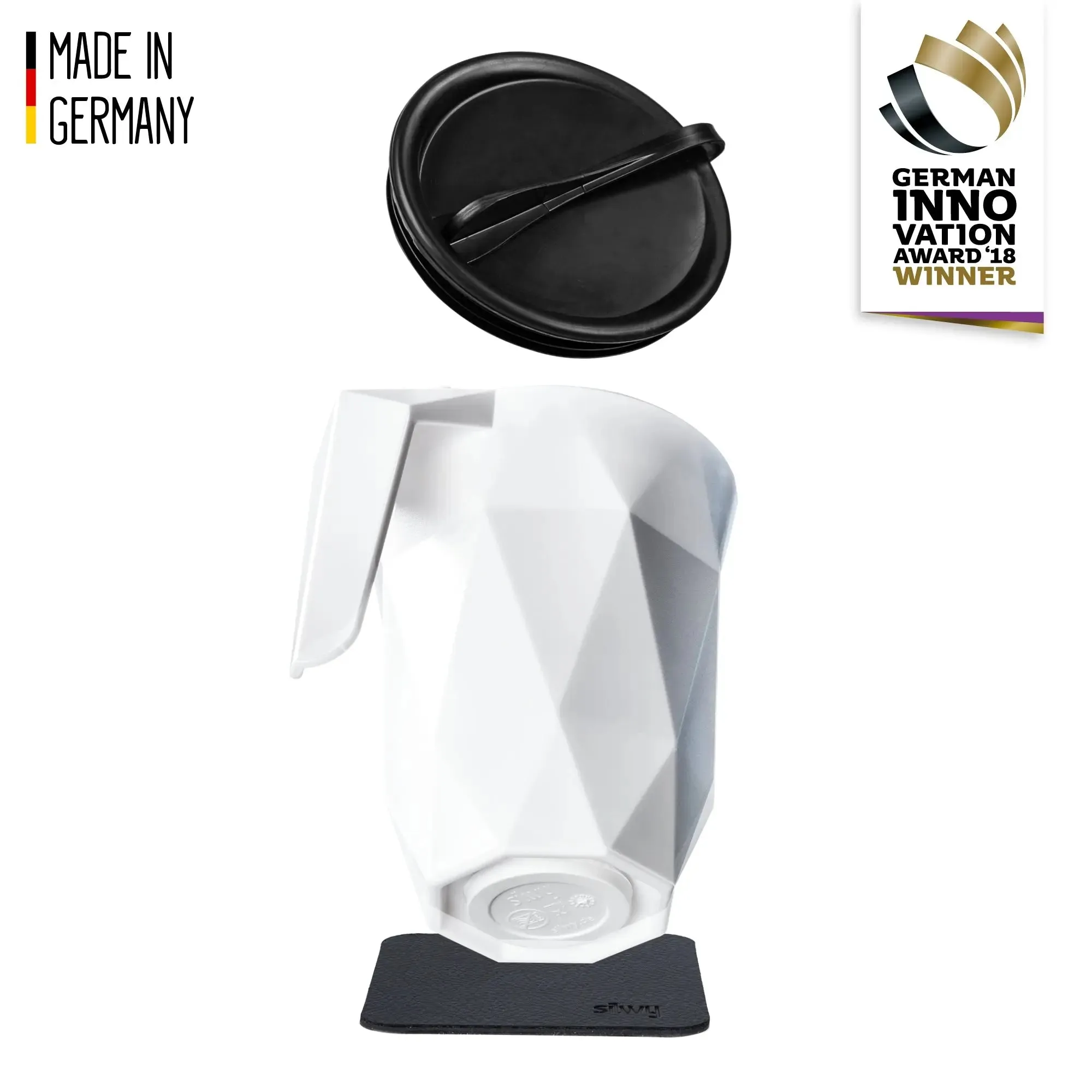 Magnetic TO GO Handle Cup BLACK by Silwy