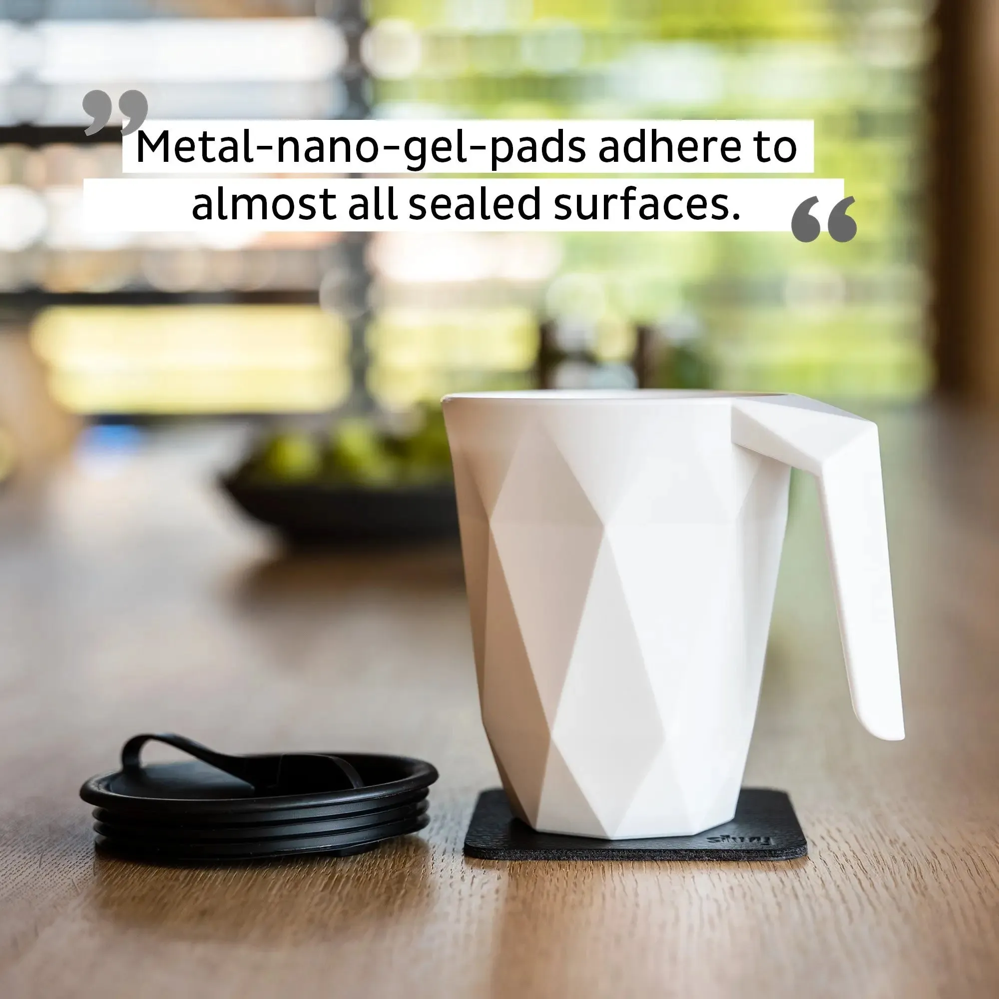 Magnetic TO GO Handle Cup BLACK by Silwy