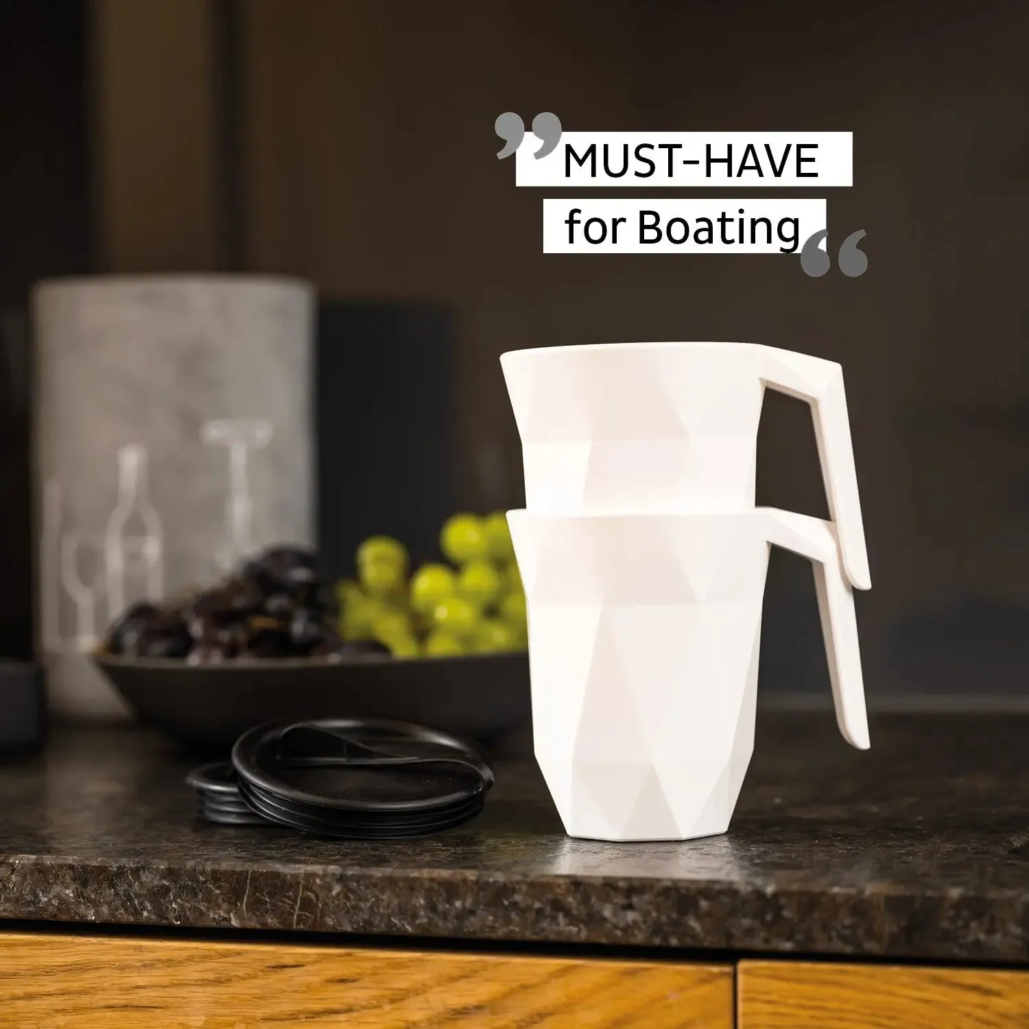 Magnetic TO GO Handle Cup BLACK by Silwy