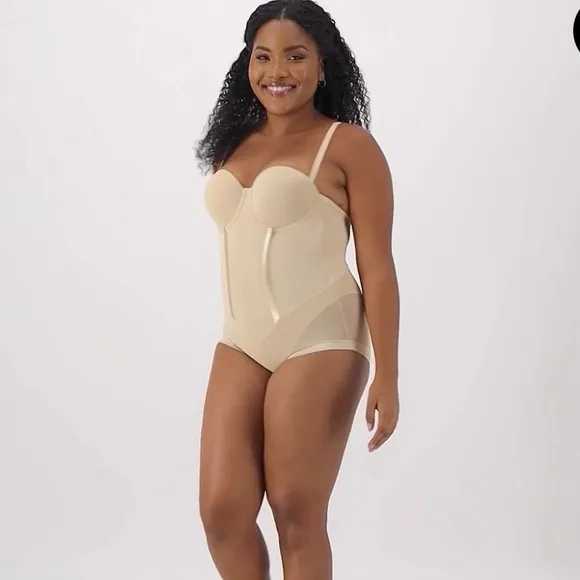 Maidenform Ultra-Firm Convertible Body Shaper w/ Built-In Underwire Bra 36D Nwt