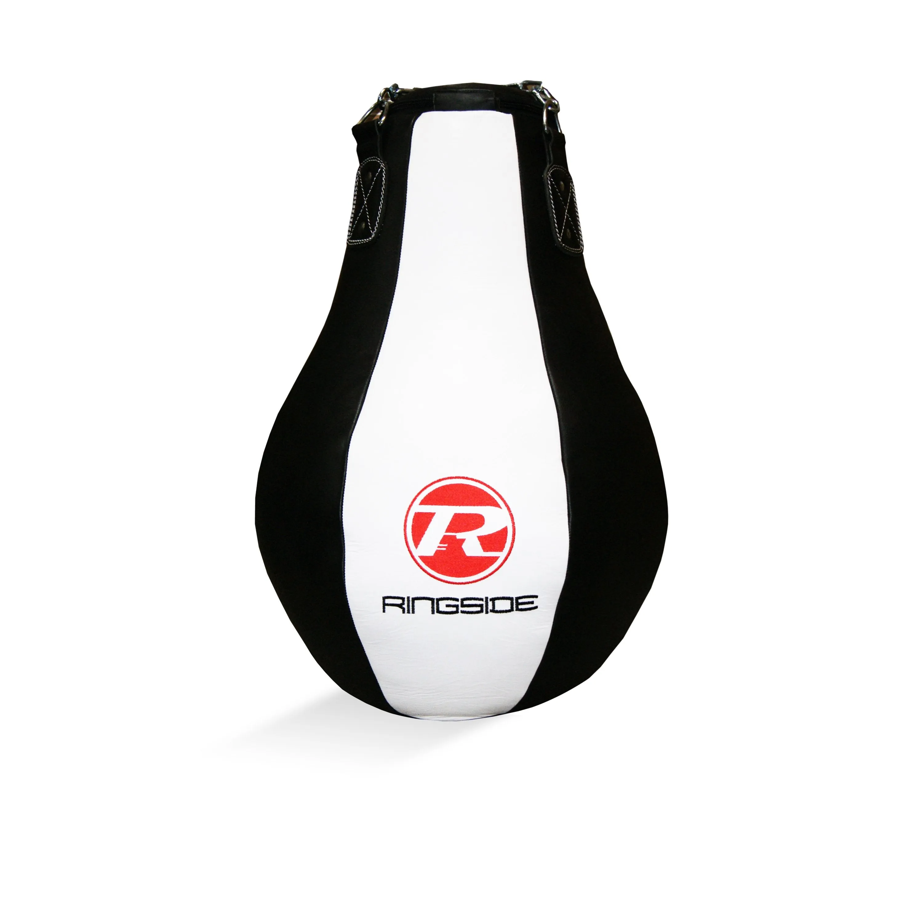 Maize Buffalo Leather Punch Bag - Black / White / Red