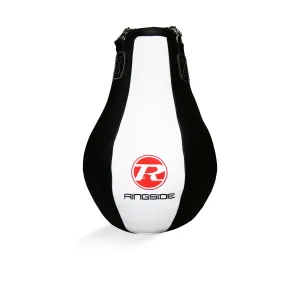 Maize Buffalo Leather Punch Bag - Black / White / Red
