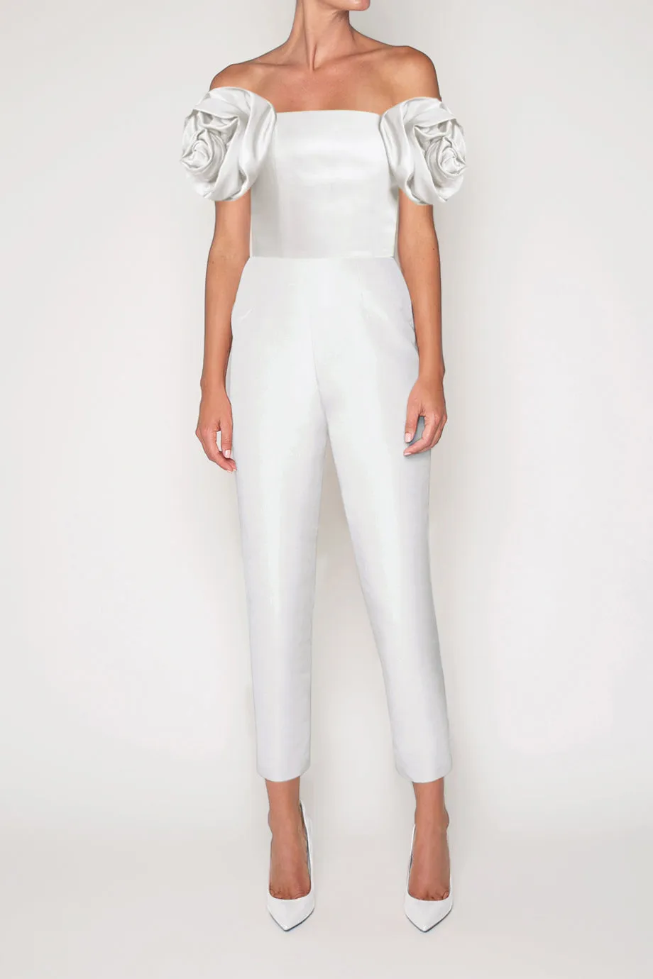 Mallory Silk Faille Jumpsuit