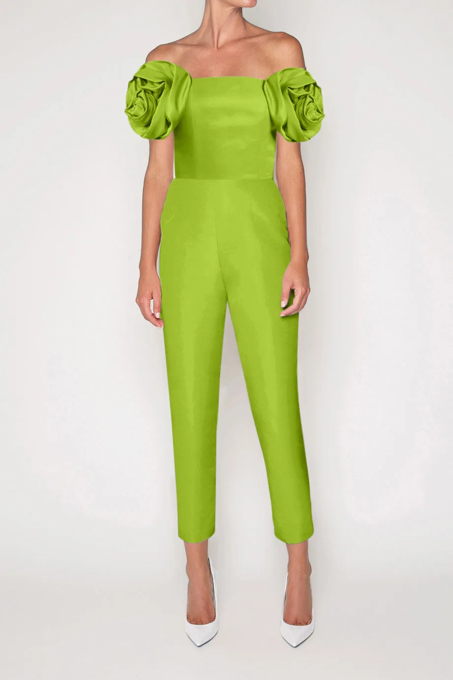 Mallory Silk Faille Jumpsuit