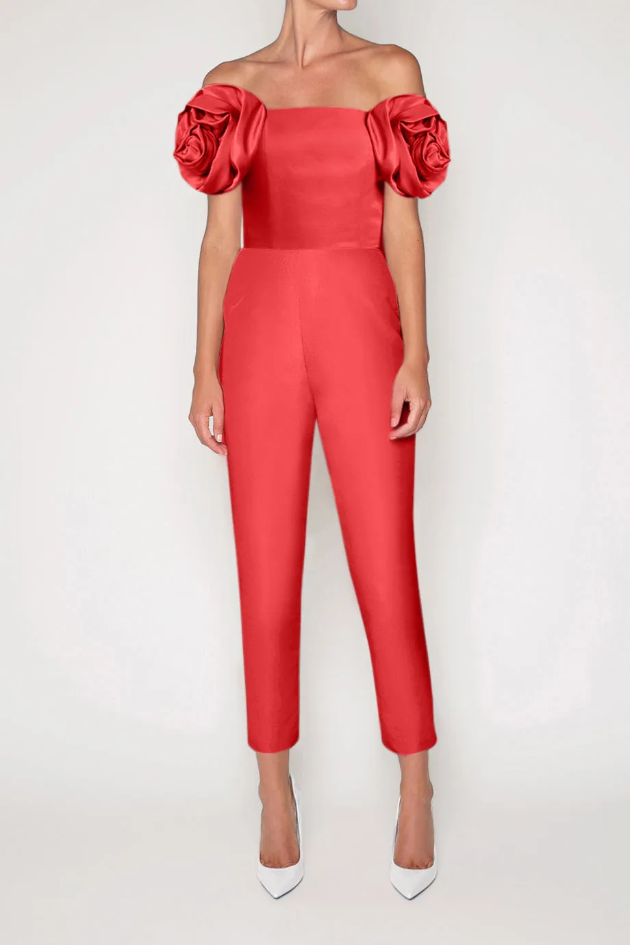 Mallory Silk Faille Jumpsuit