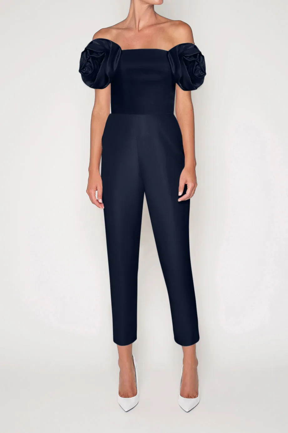 Mallory Silk Faille Jumpsuit