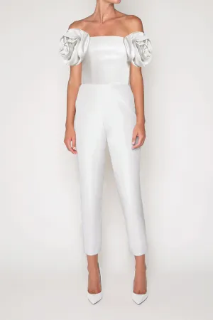 Mallory Silk Faille Jumpsuit