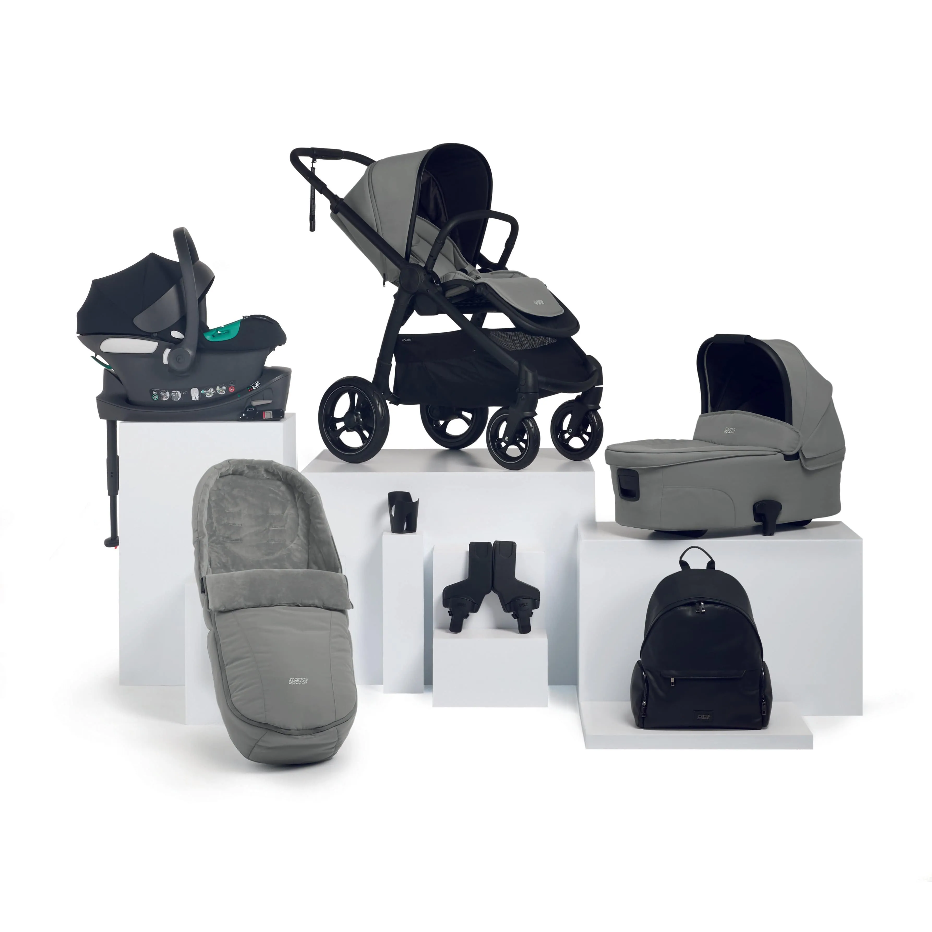 Mamas & Papas Ocarro 8 Piece Cybex Travel System in Flint Grey