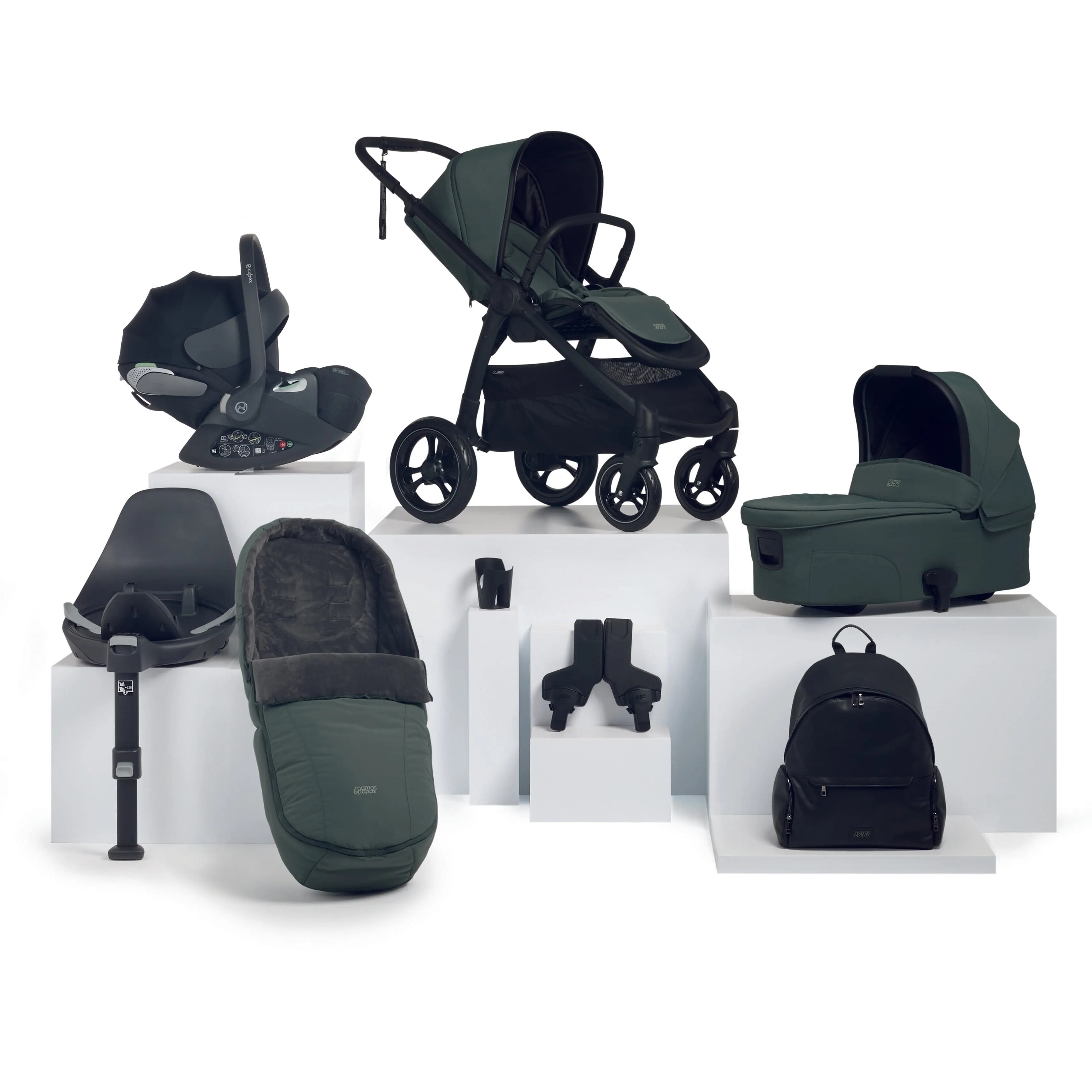 Mamas & Papas Ocarro 8 Piece Cybex Travel System in Oasis