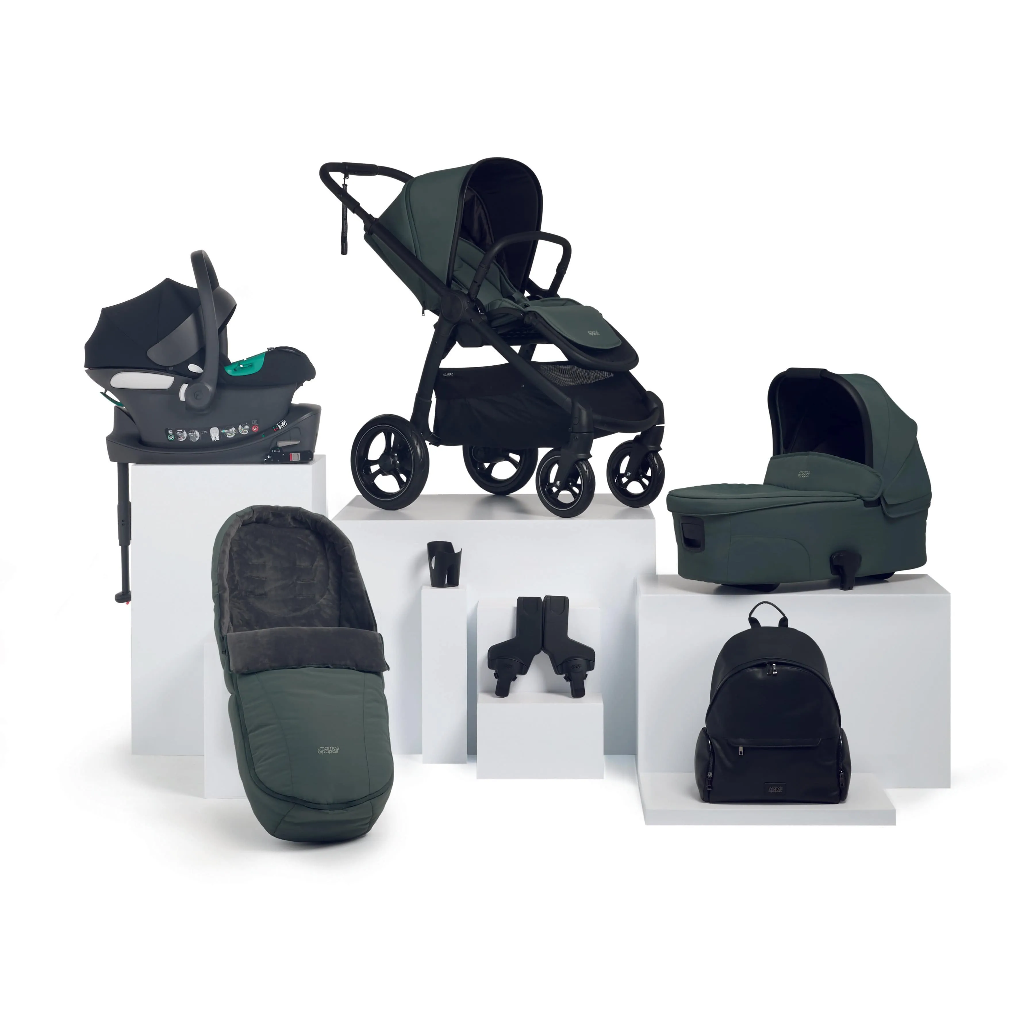 Mamas & Papas Ocarro 8 Piece Cybex Travel System in Oasis